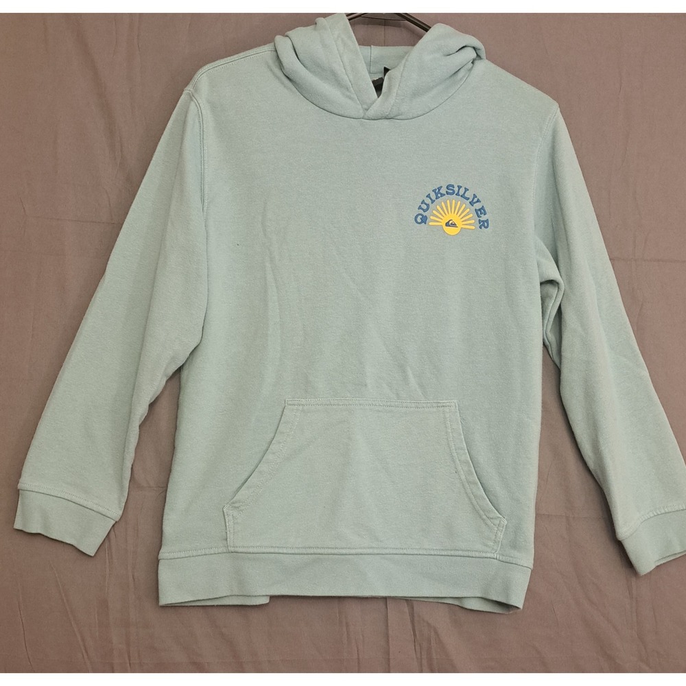 Quiksilver Pullover Hoodie Youth Size Large 14/16 Green